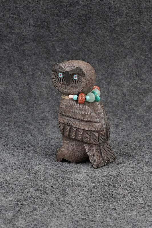 Owl Zuni Fetish Carving - Douglas Martza