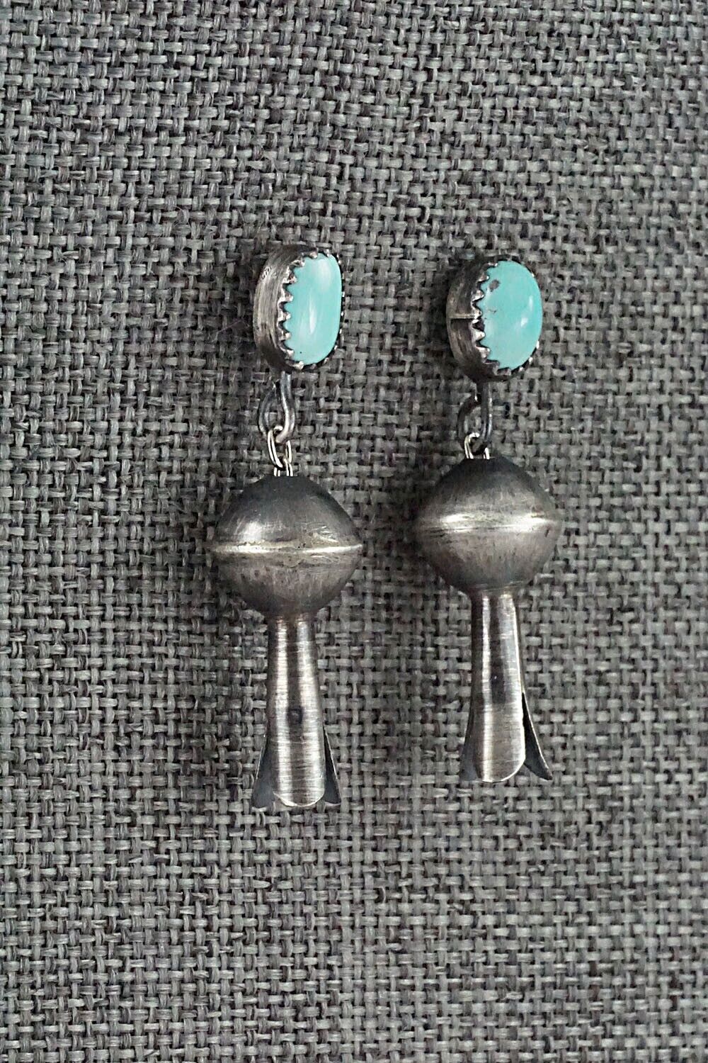 Turquoise & Sterling Silver Blossom Earrings - Shirley Lee