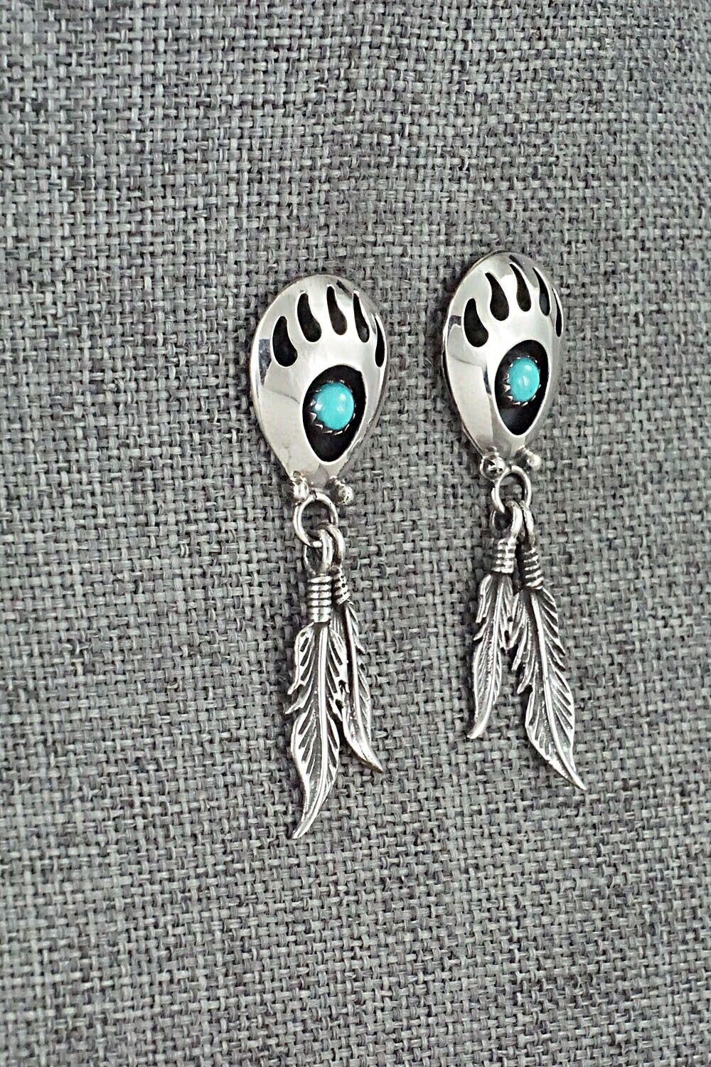 Turquoise & Sterling Silver Earrings - Annie Spencer