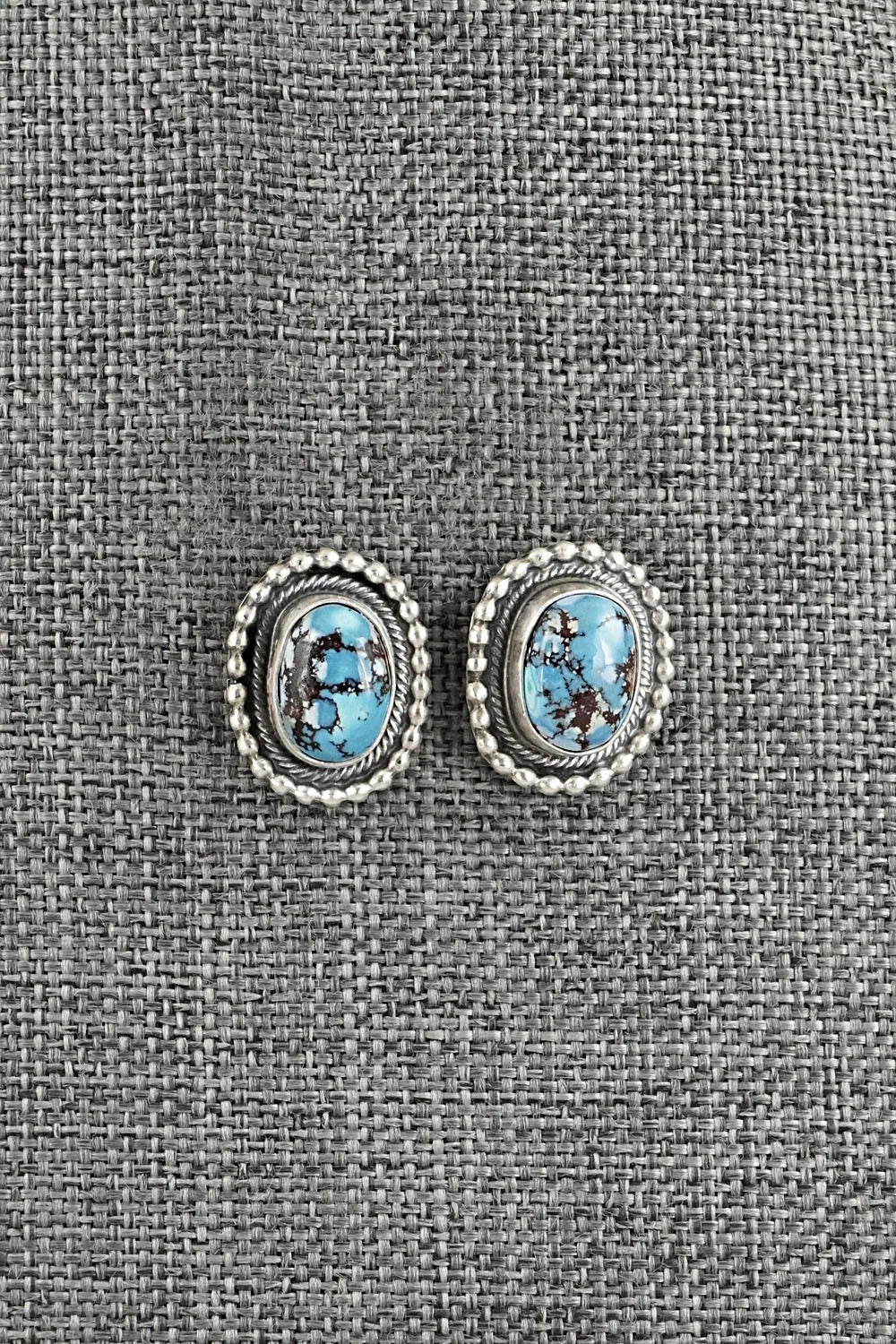 Turquoise & Sterling Silver Squash Blossom Set - Darrin Livingston