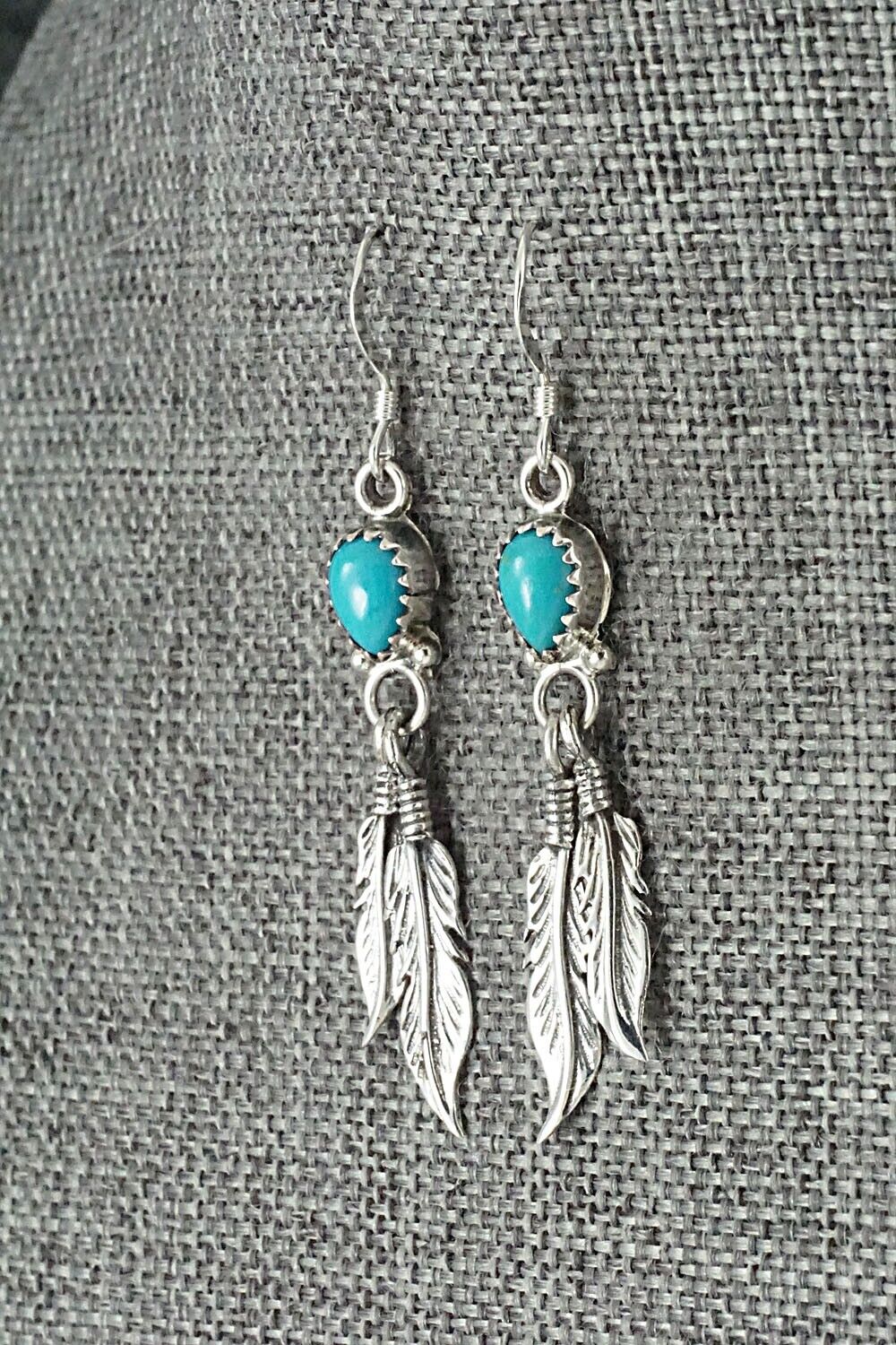 Turquoise & Sterling Silver Earrings - Emery Spencer