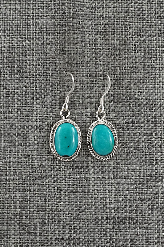 Turquoise & Sterling Silver Earrings - Sharon McCarthy