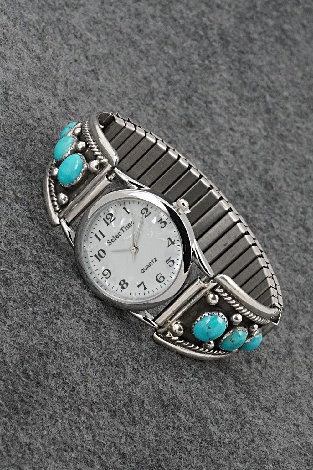 Turquoise & Sterling Silver Watch Bracelet - Paul Largo