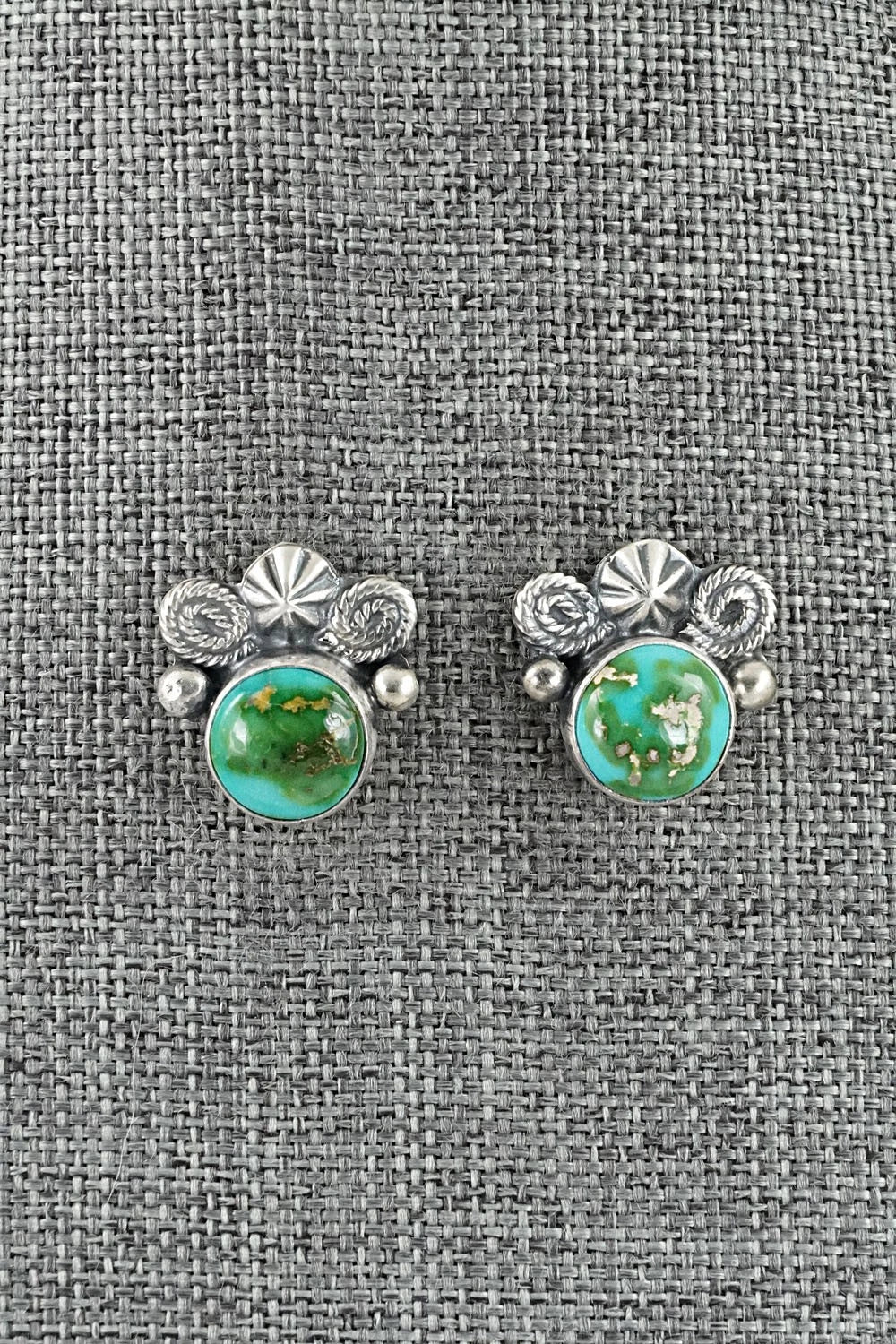 Turquoise & Sterling Silver Squash Blossom Set - Darrin Livingston