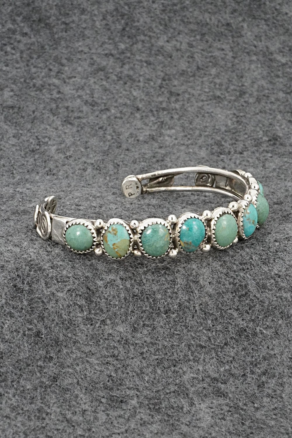 Turquoise & Sterling Silver Bracelet - Priscilla Reeder