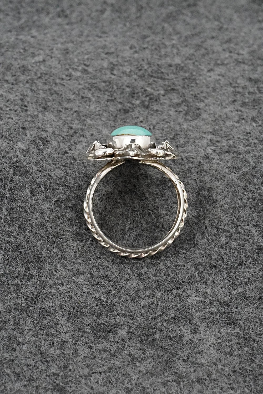 Turquoise & Sterling Silver Ring - Emerson Delgarito - Size 8.5