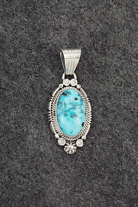 Turquoise & Sterling Silver Pendant - Daniel Benally