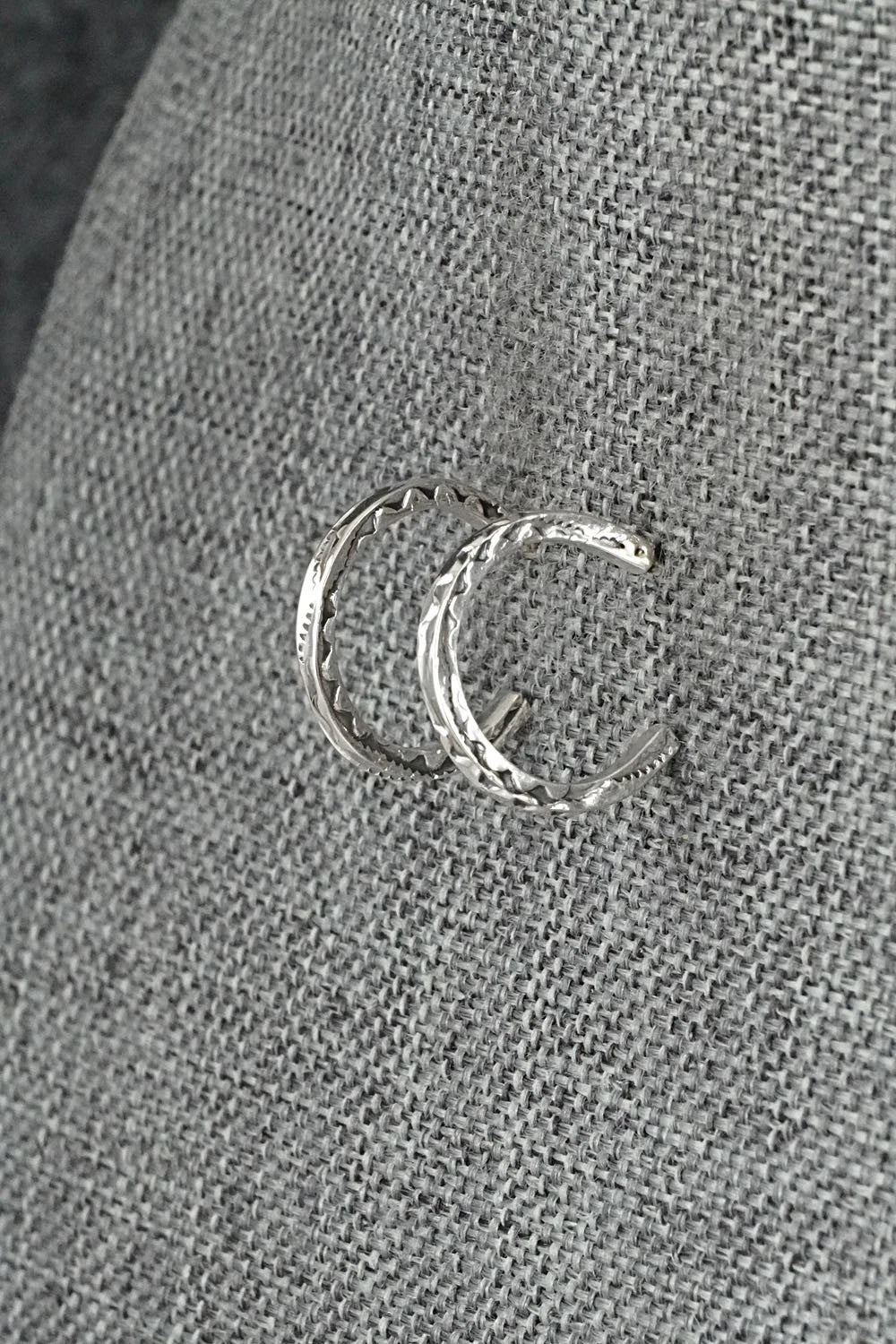 Sterling Silver Hoop Earrings - Elaine Tahe