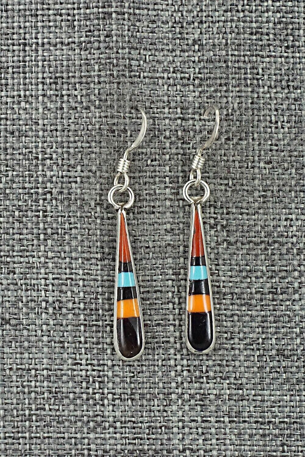 Multi-Stone & Sterling Silver Earrings - Stanford Etsate