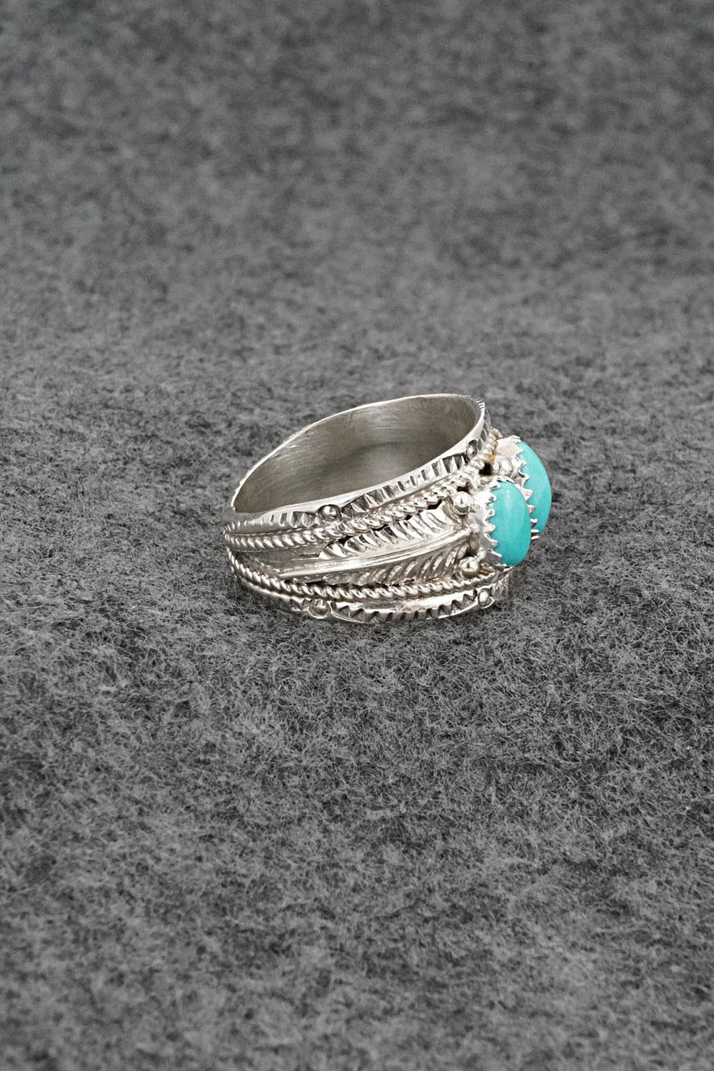 Turquoise & Sterling Silver Ring - Betty Begaye - Size 10