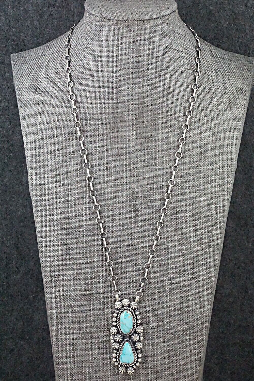 Turquoise & Sterling Silver Necklace - Jeff James