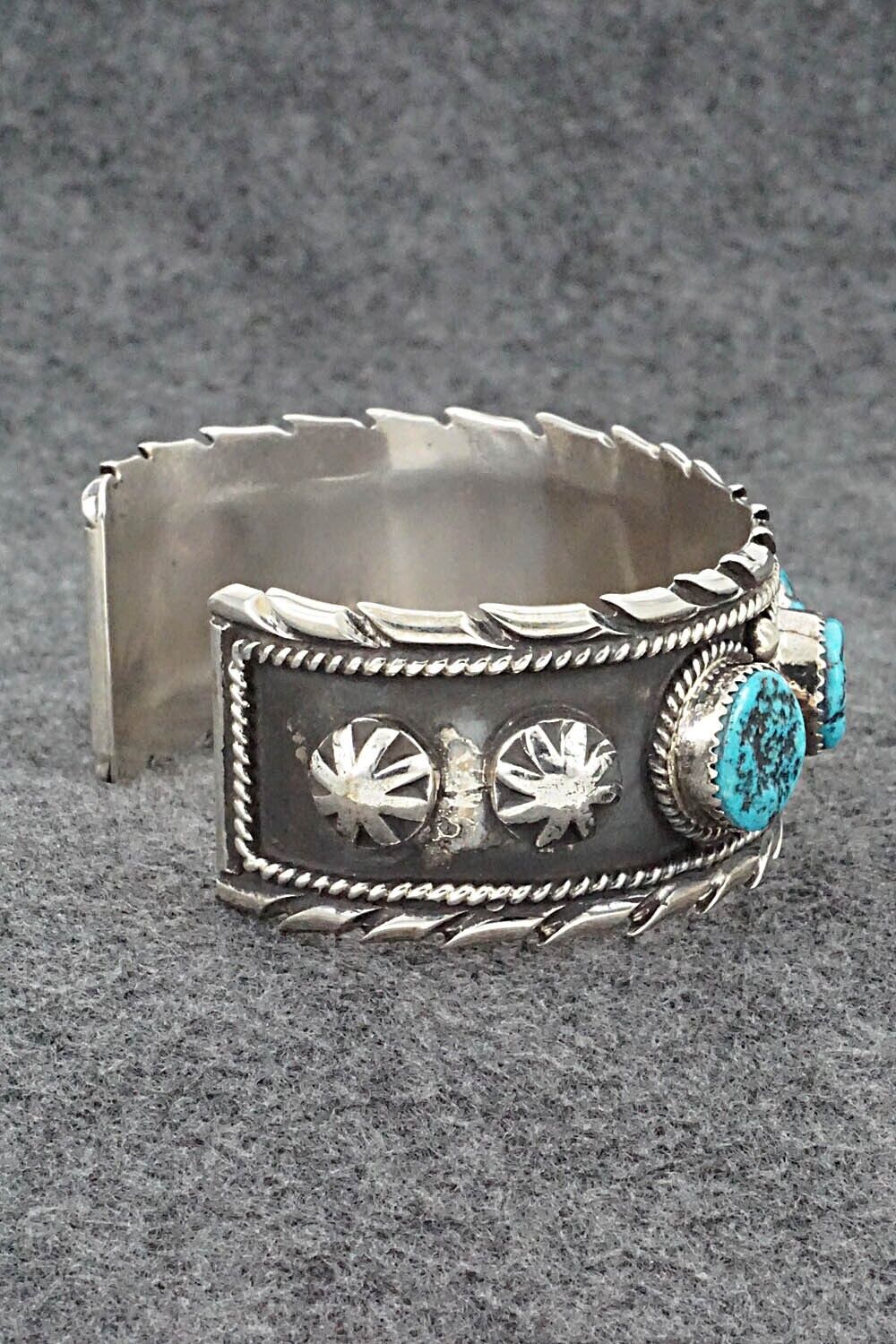 Turquoise and Sterling Silver Bracelet - Vernon Johnson