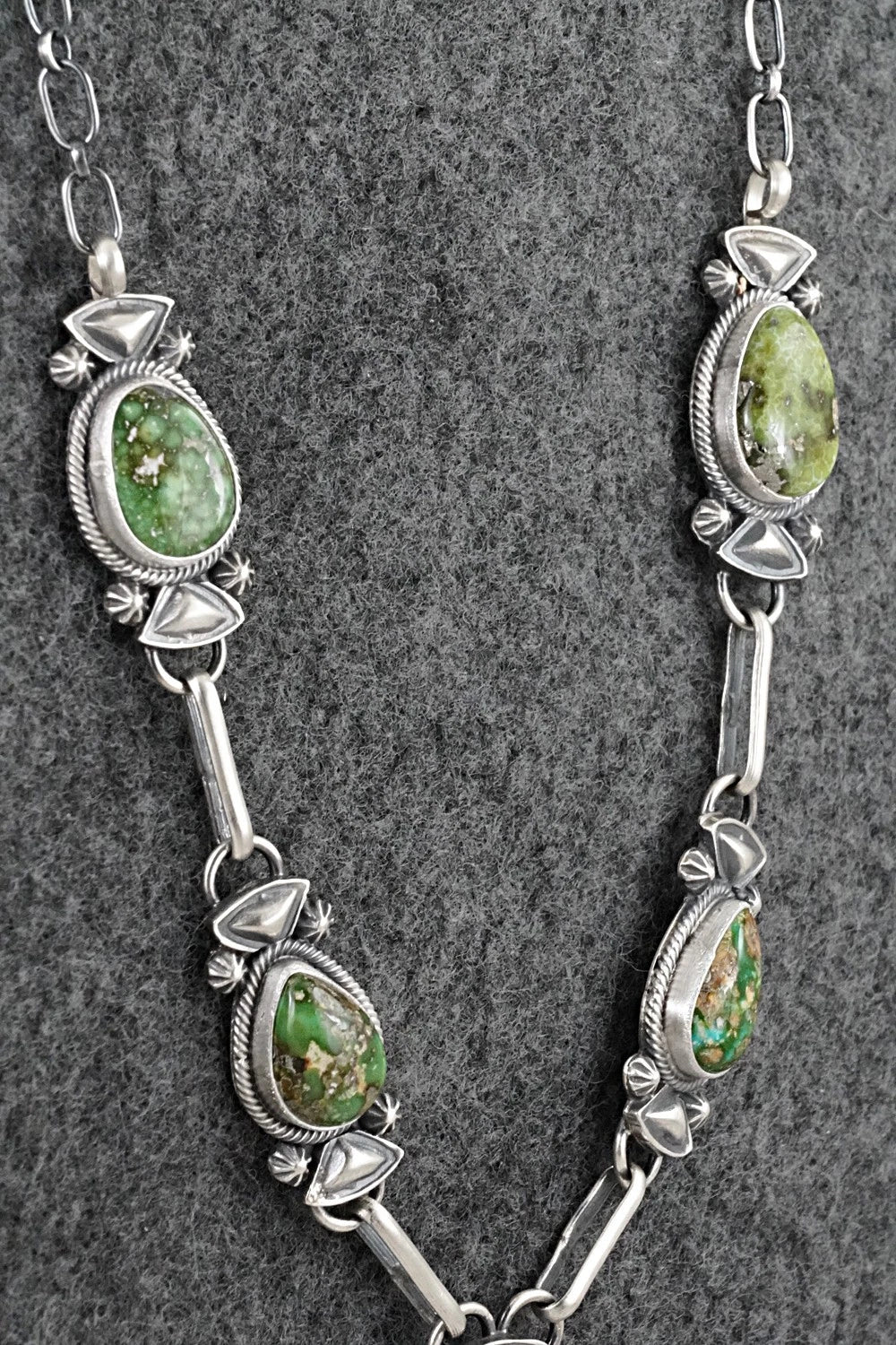 Turquoise & Sterling Silver Necklace - Derrick Gordon