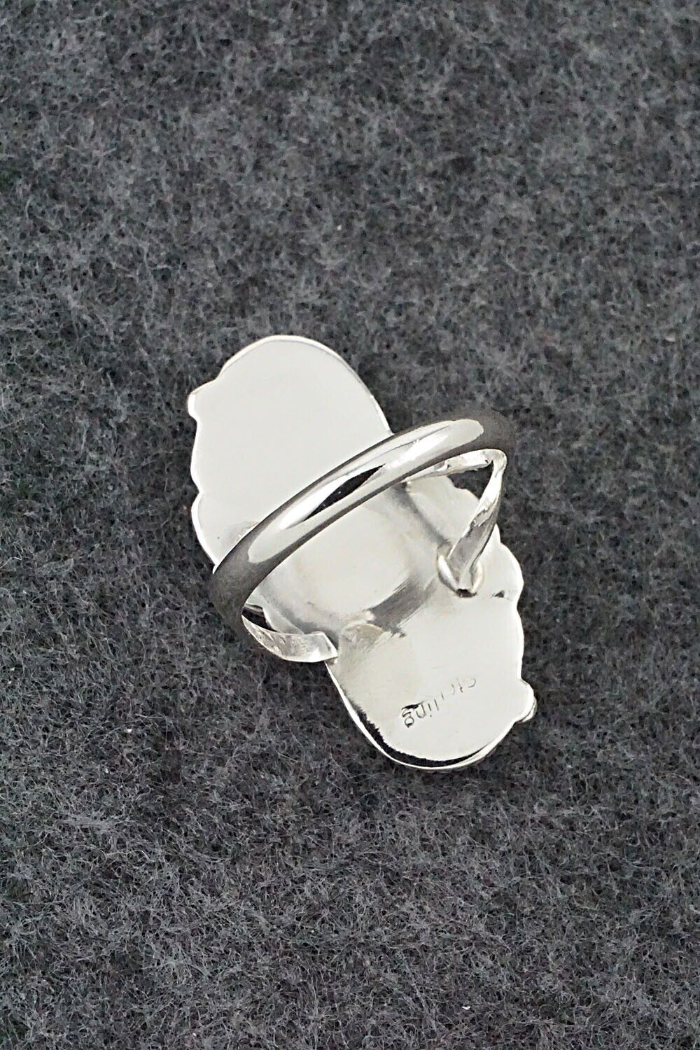 Turquoise & Sterling Silver Ring - Jerryson Henio - Size 7.5