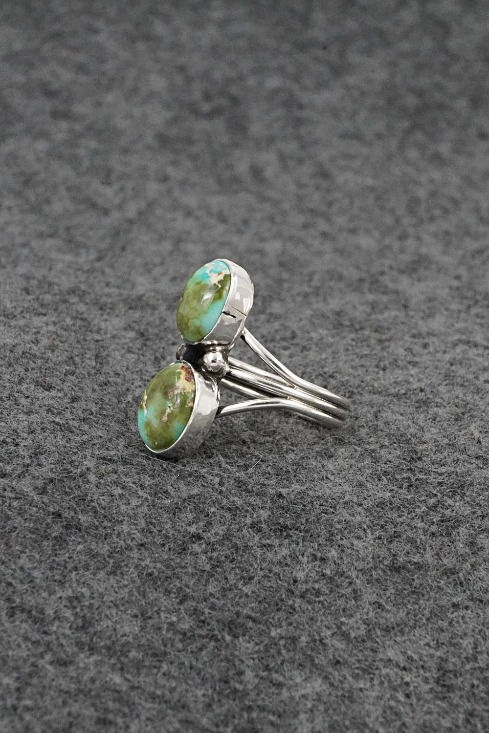 Turquoise & Sterling Silver Ring - Eugene Gruber - Size 6