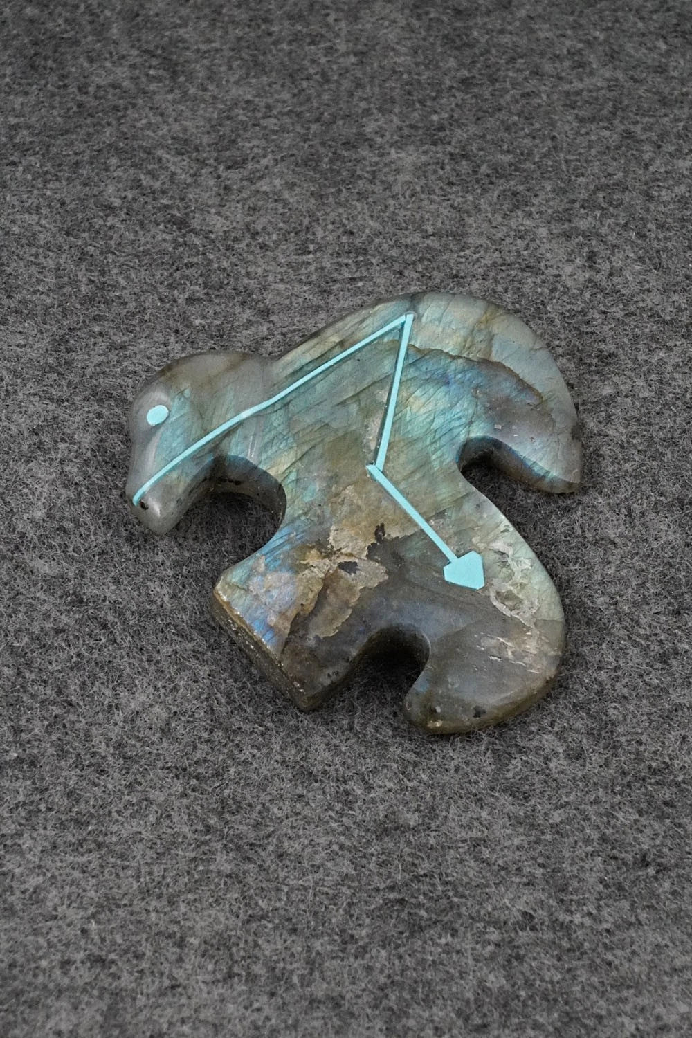 Eagle Zuni Fetish Carving - Kenric Laiwakete