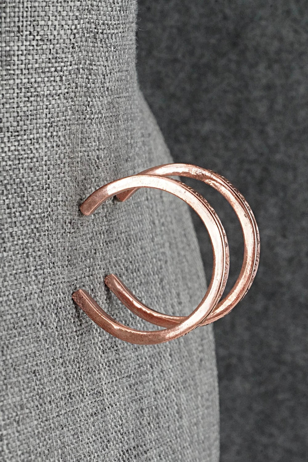 Copper Hoop Earrings - Elaine Tahe