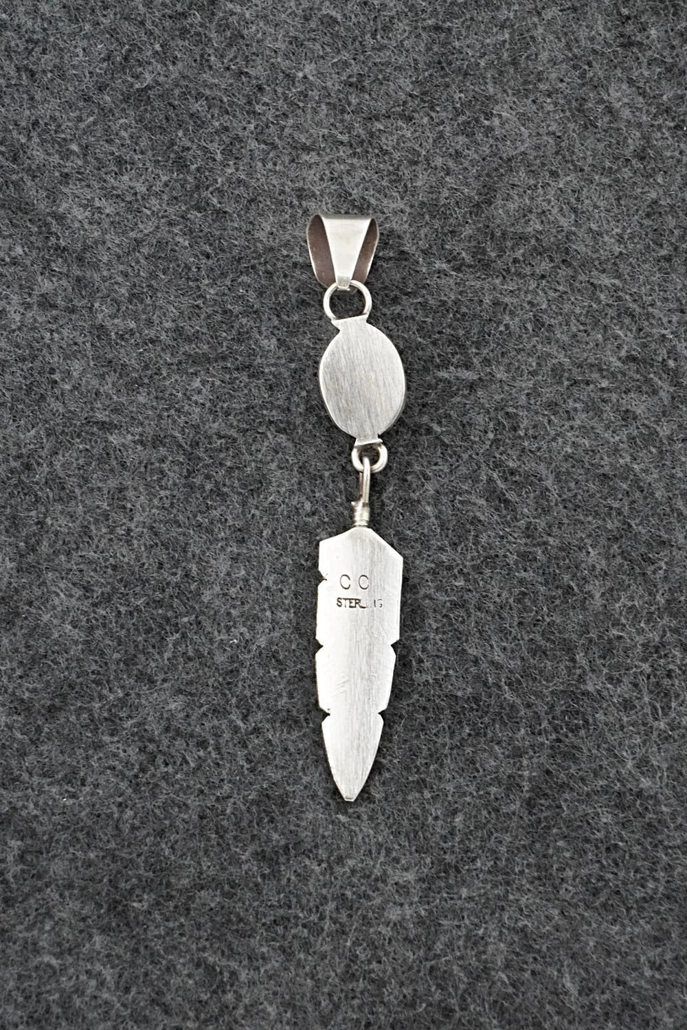 Turquoise & Sterling Silver Pendant - Chris Charley