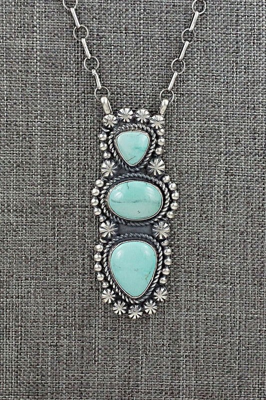 Turquoise & Sterling Silver Necklace - Jeff James