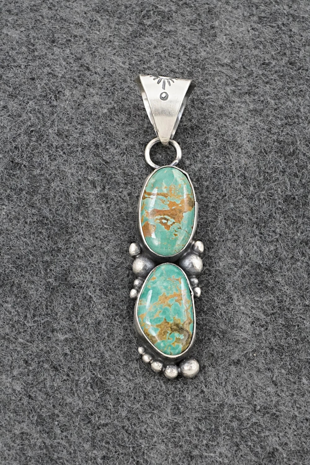 Turquoise & Sterling Silver Pendant - Antwone Brown