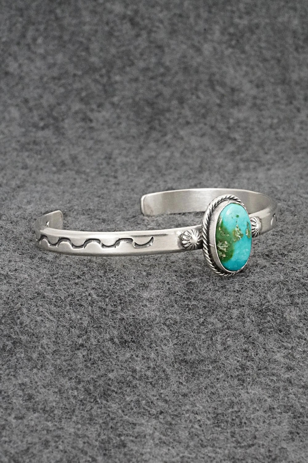 Turquoise & Sterling Silver Bracelet - Samuel Yellowhair