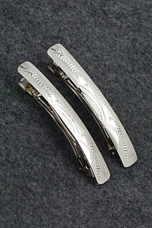 Sterling Silver Hair Barrettes - Randall Dalgai