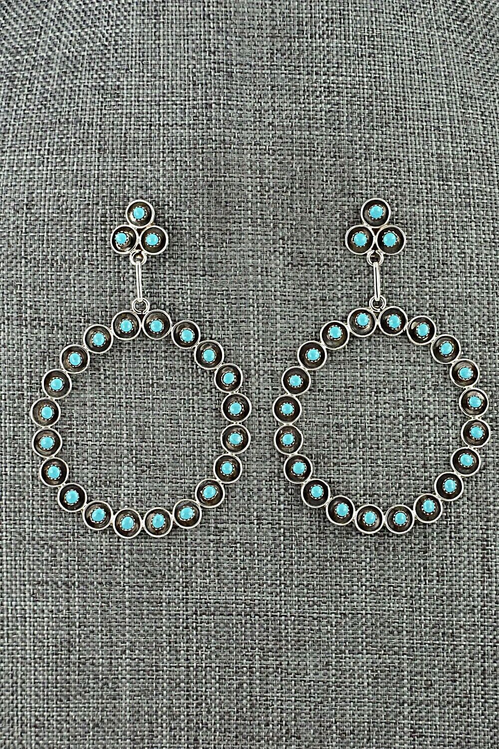 Turquoise & Sterling Silver Earrings - Ashley Laate