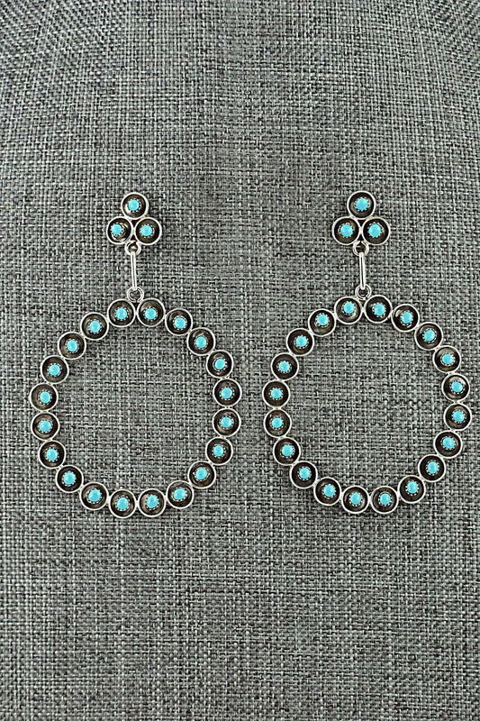 Turquoise & Sterling Silver Earrings - Ashley Laate
