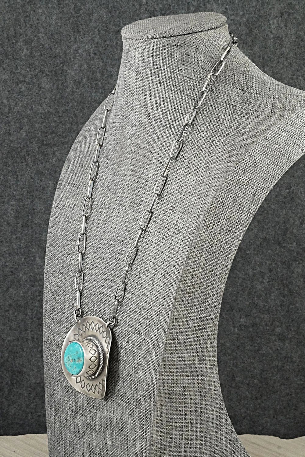 Turquoise & Sterling Silver Necklace - Randy Boyd