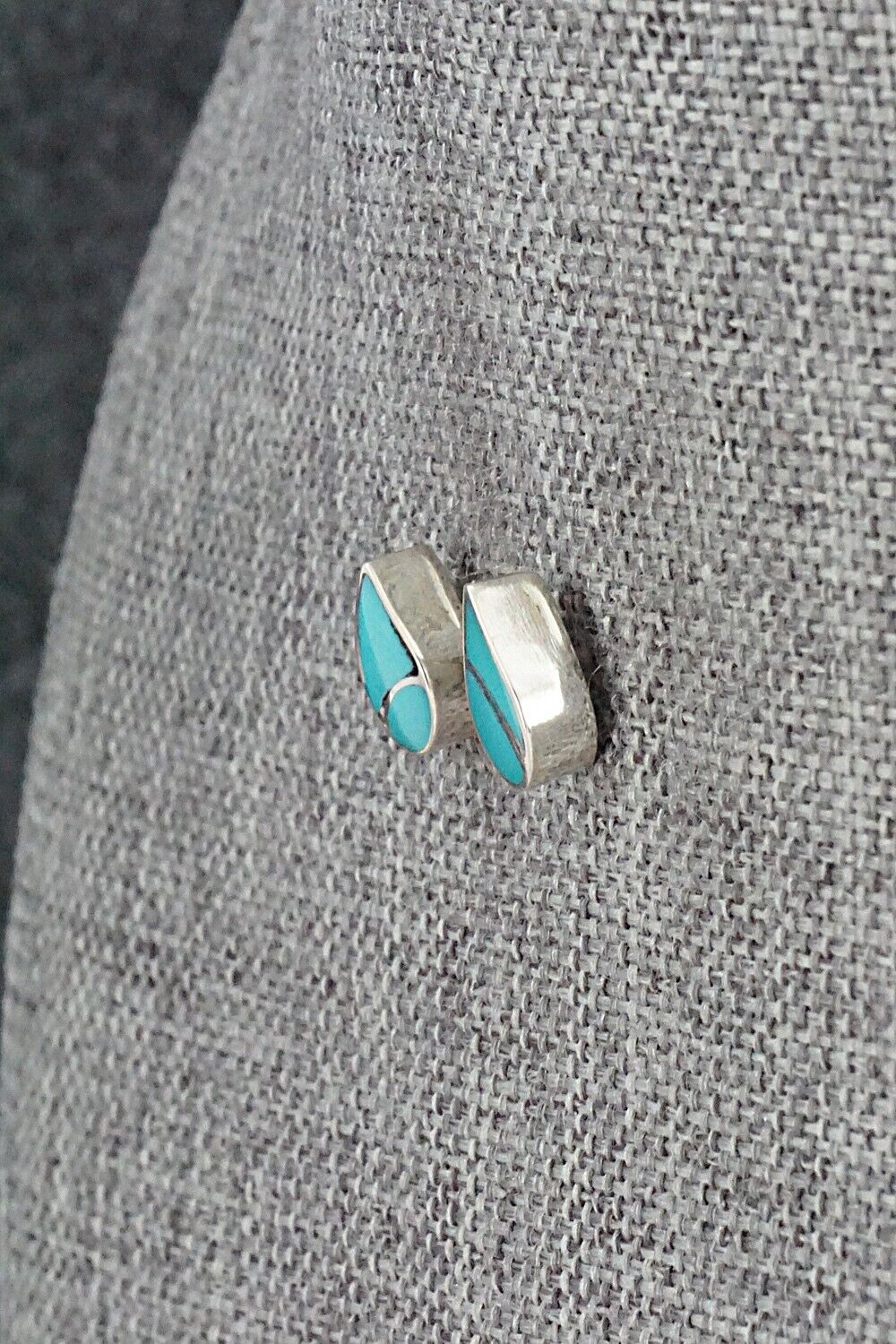 Turquoise & Sterling Silver Earrings - Lynelle Johnson