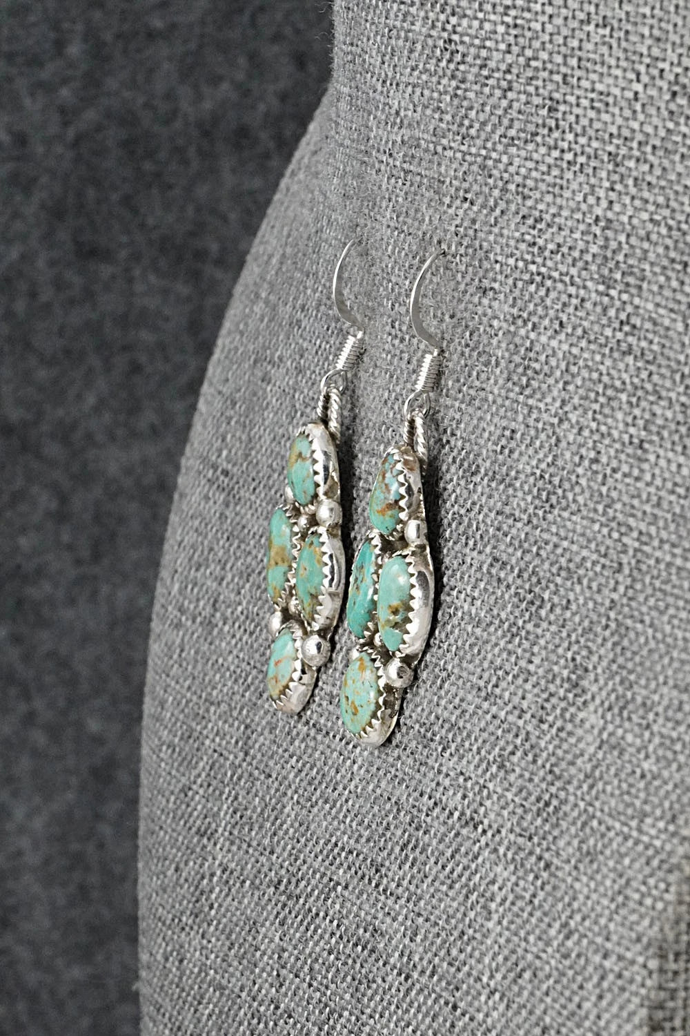 Turquoise & Sterling Silver Earrings - Priscilla Reeder