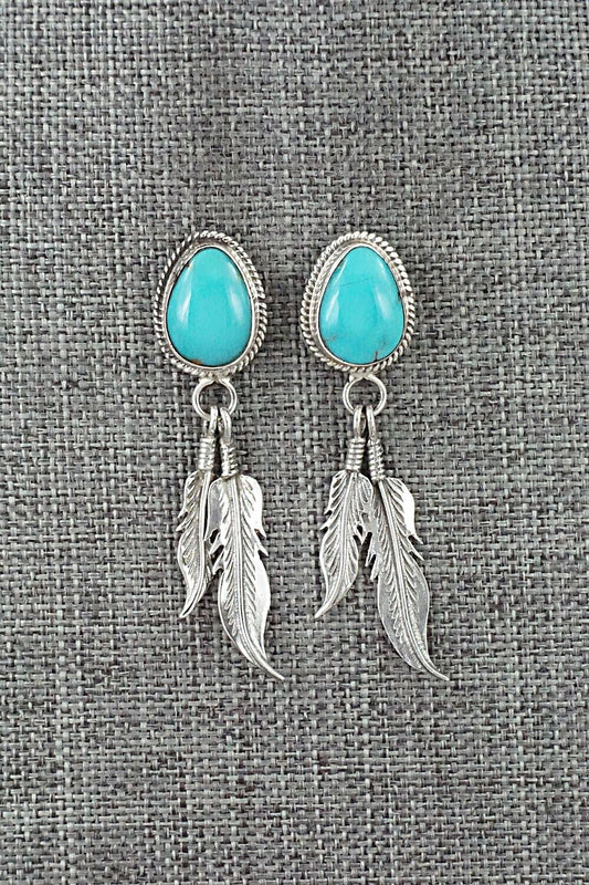 Turquoise and Sterling Silver Earrings - Sharon McCarthy