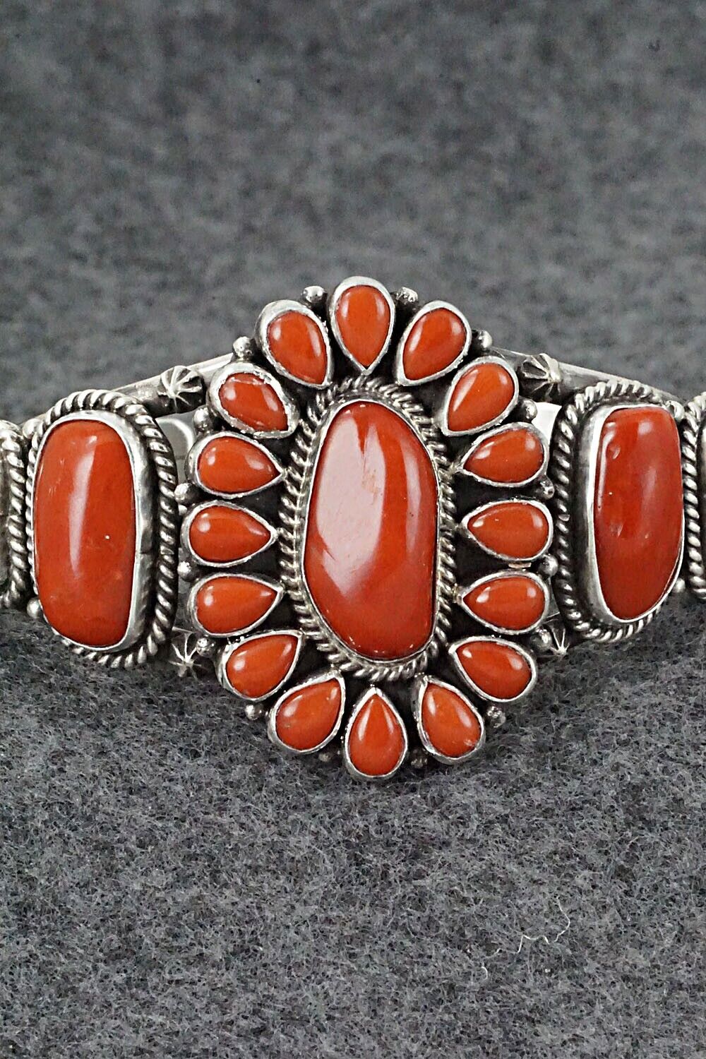 Coral & Sterling Silver Bracelet - Derrick Gordon