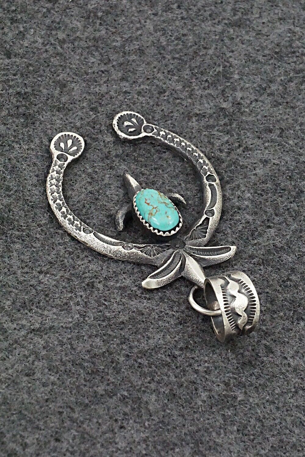 Turquoise & Sterling Silver Pendant - Eva & Linberg Billah