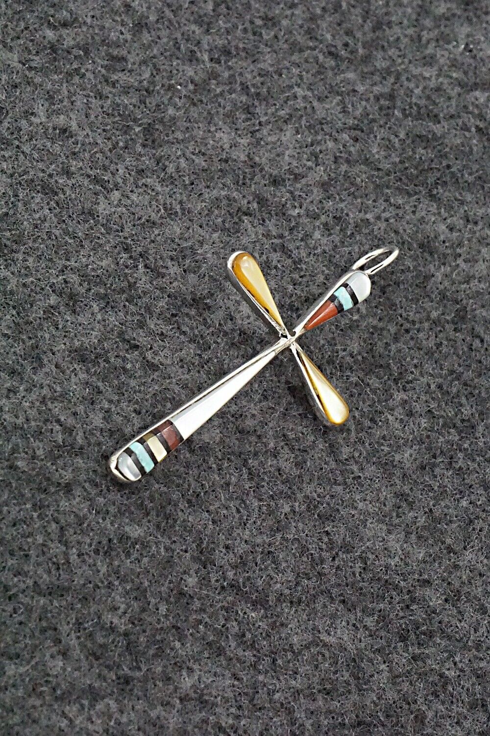 Multi Stone & Sterling Silver Pendant - Sylvester Noche