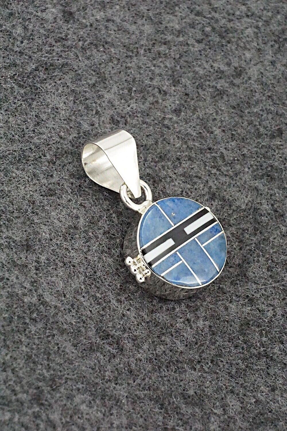 Multi-Stone & Sterling Silver Double-Sided Pendant - Edison Yazzie