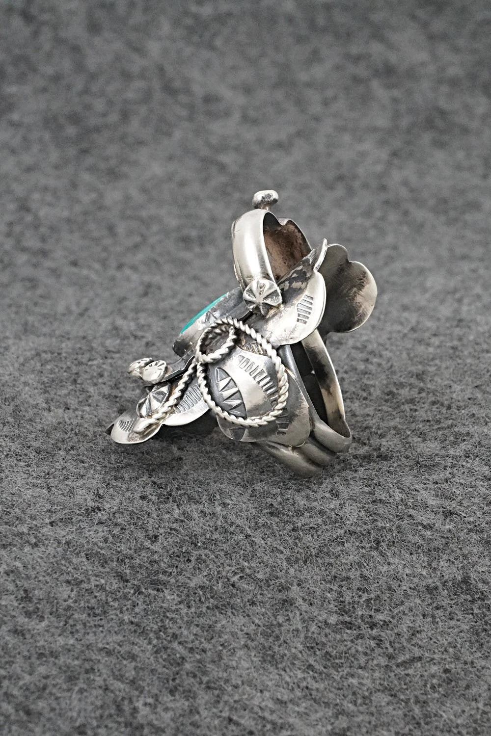 Turquoise & Sterling Silver Ring - Tim Yazzie - Size 10.5