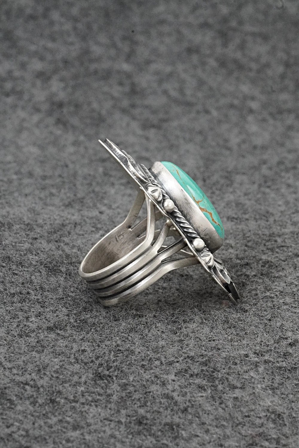 Turquoise & Sterling Silver Ring - Randy Boyd - Size 6.5