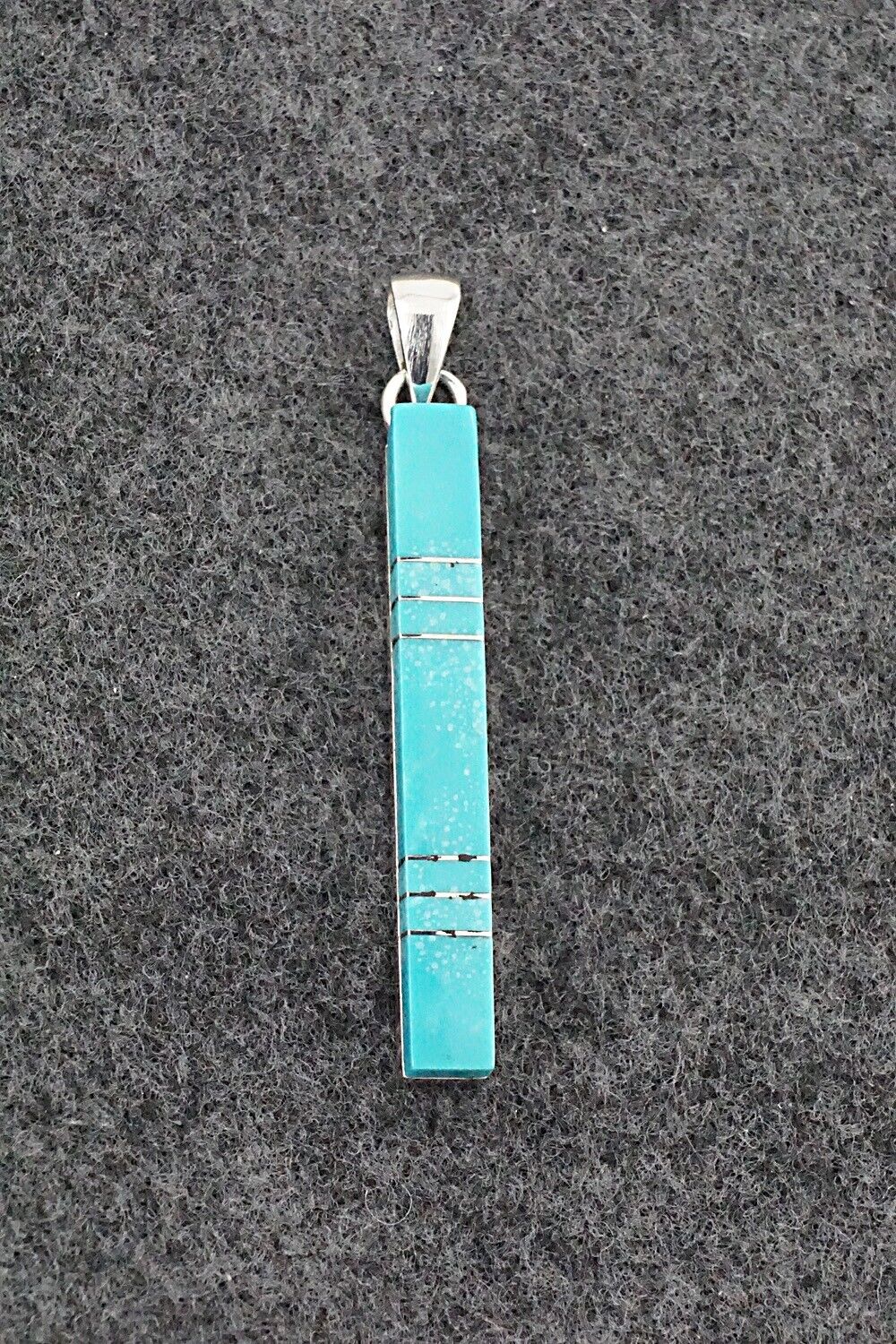 Turquoise & Sterling Silver Pendant - Madarrel Kallestewa