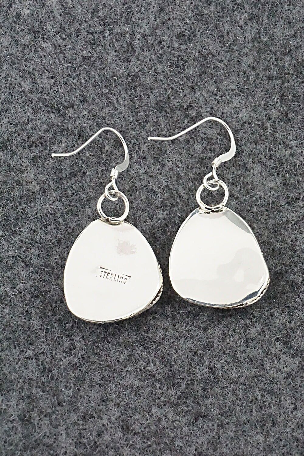 Turquoise & Sterling Silver Earrings - Ernest Hawthorne