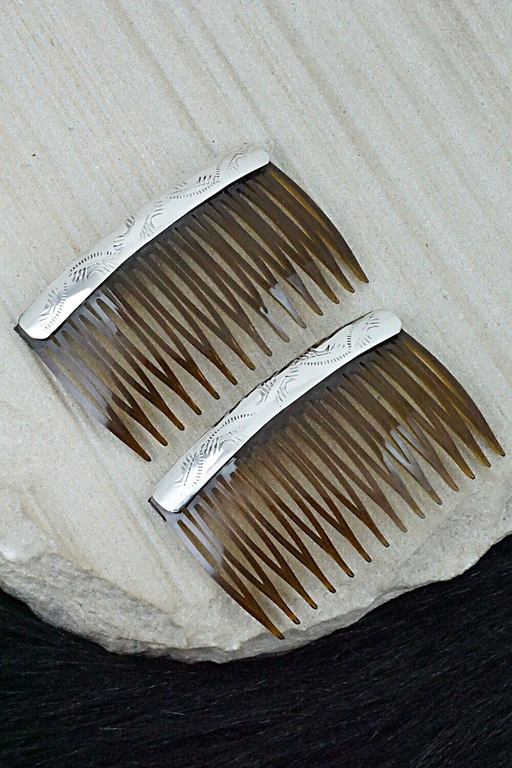 Sterling Silver Hair Combs - Randall Dalgai