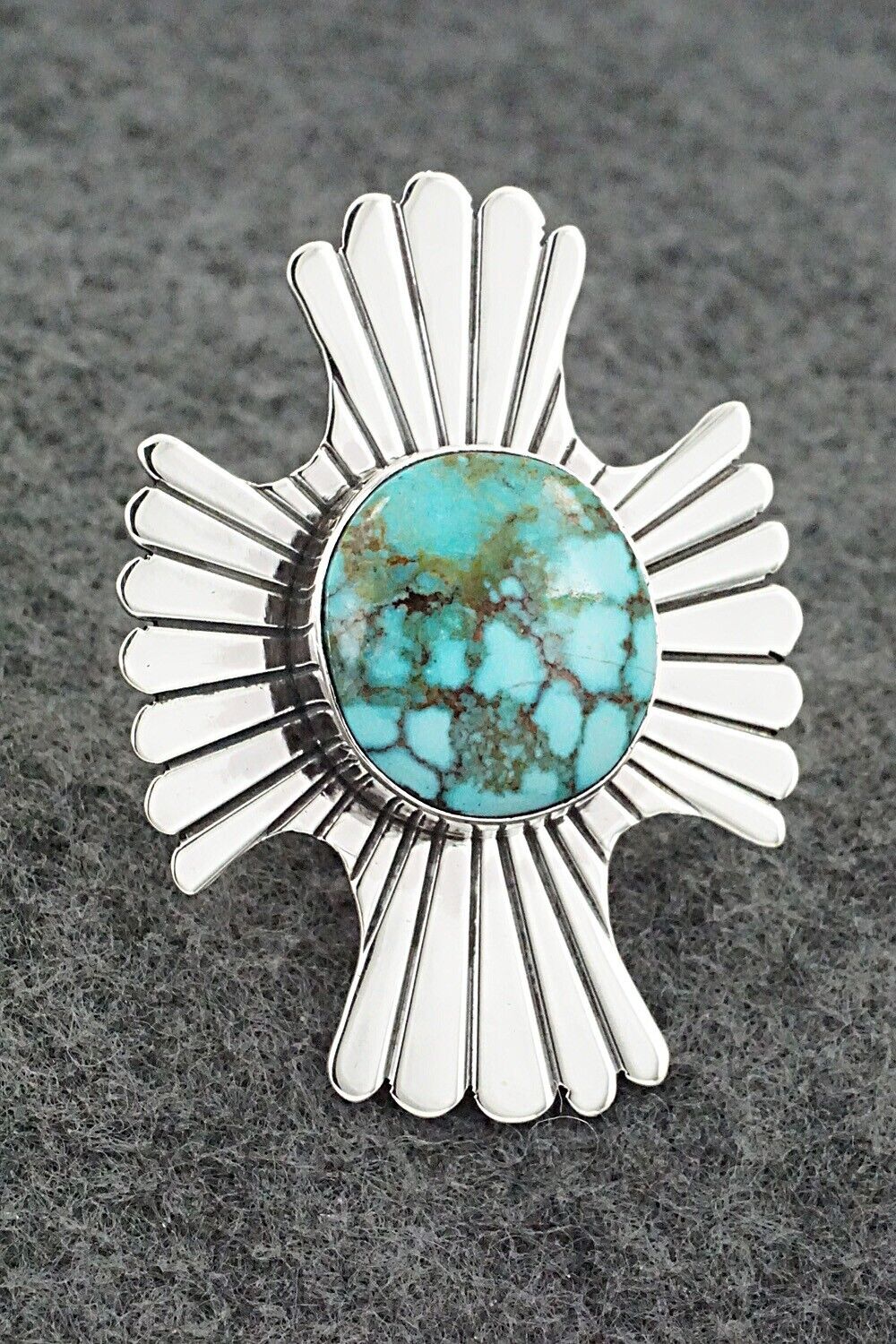 Turquoise & Sterling Silver Ring - Marita Benally - Size 7