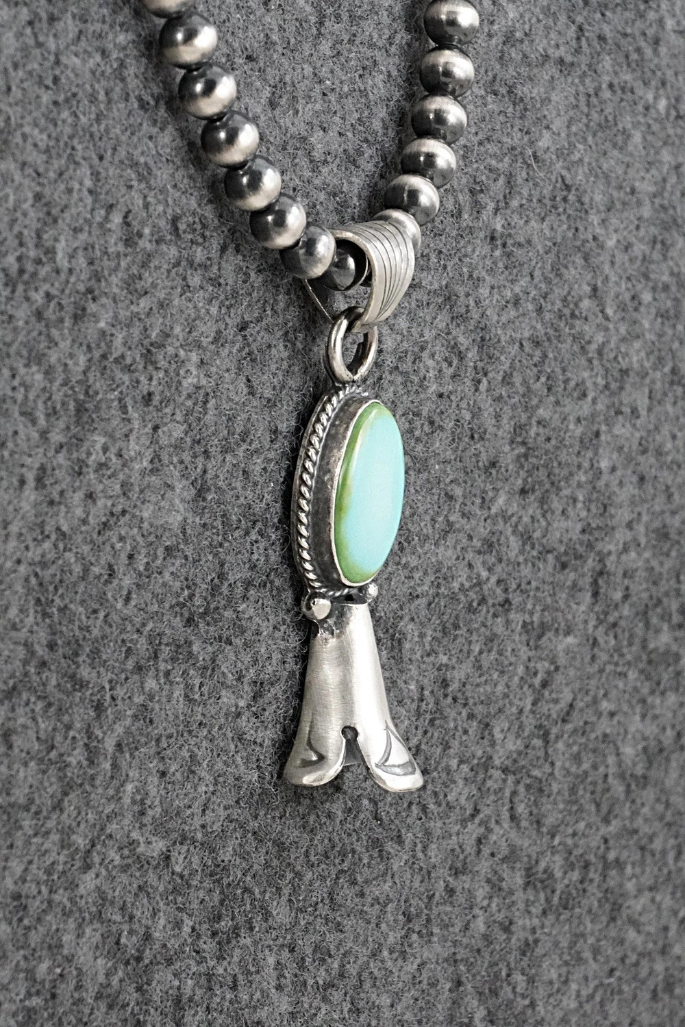 Turquoise & Sterling Silver Necklace - Sharon McCarthy