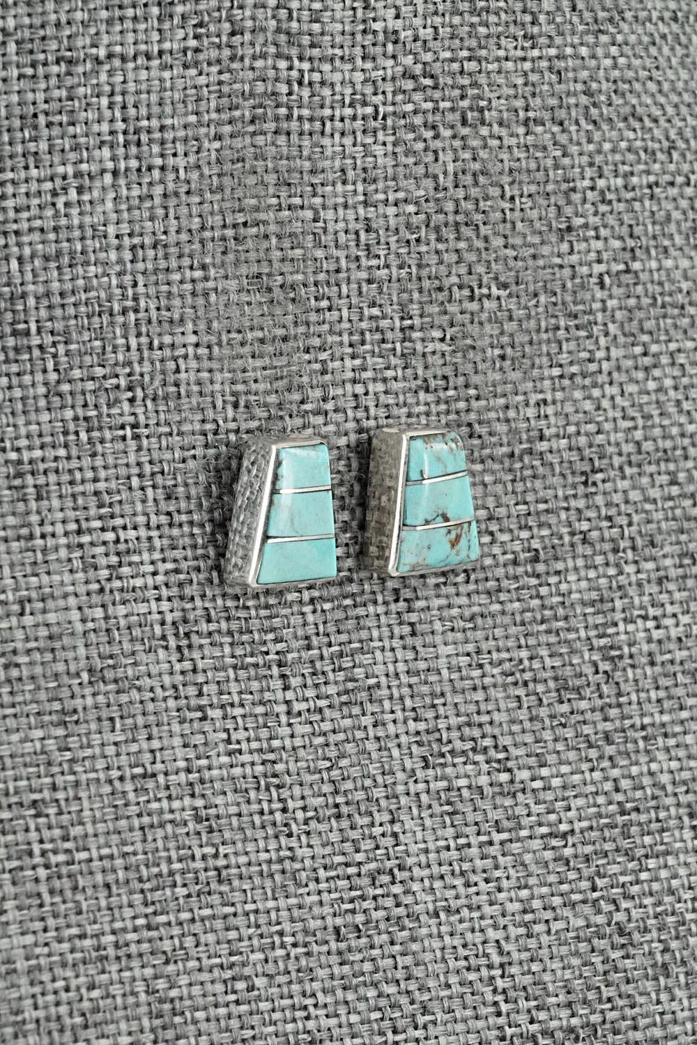 Turquoise and Sterling Silver Earrings - Michelle Haloo