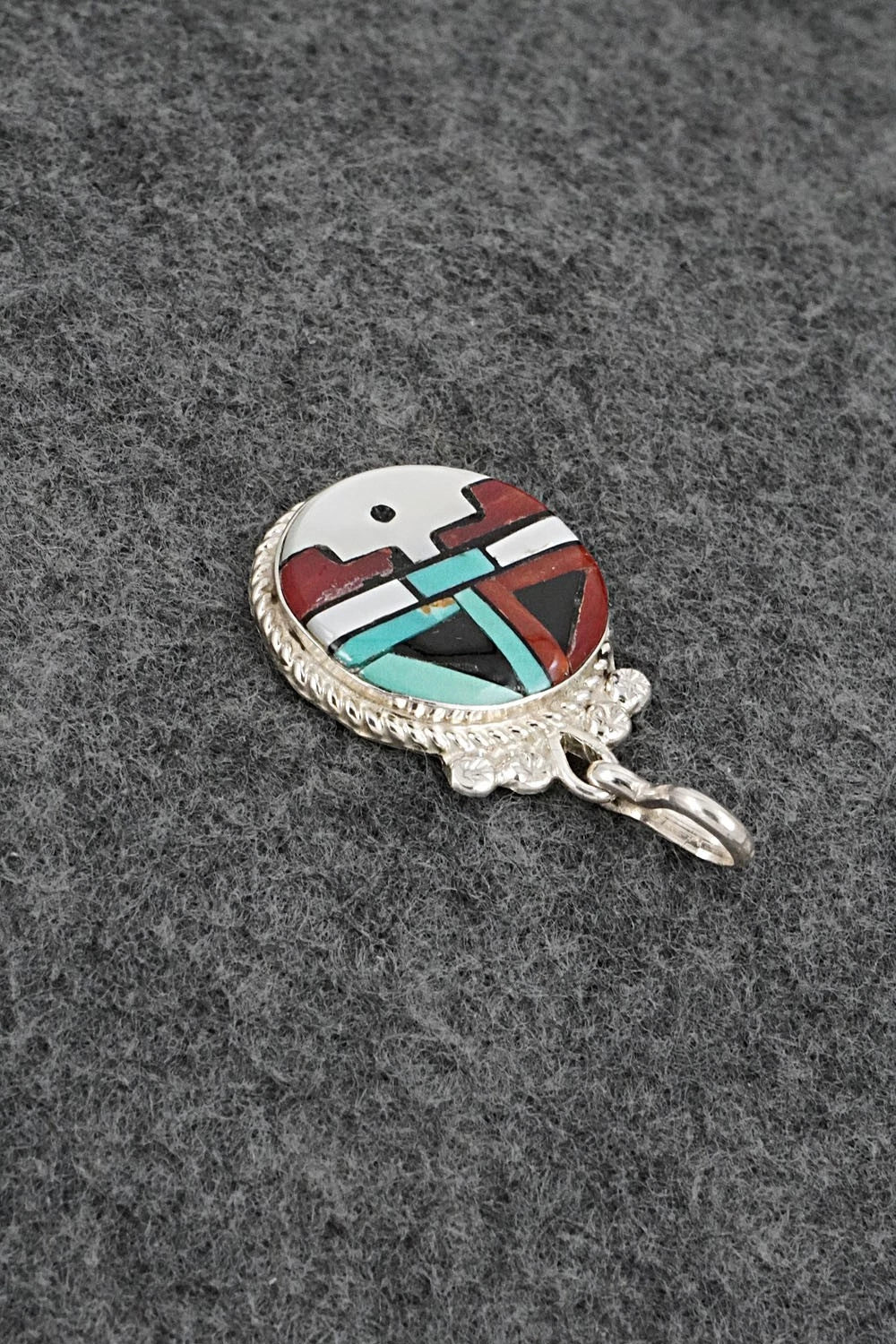 Multi-Stone & Sterling Silver Pendant - Ola Eriacho