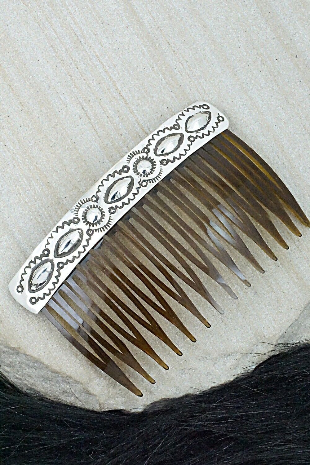 Sterling Silver Hair Combs - Jennie Blackgoat