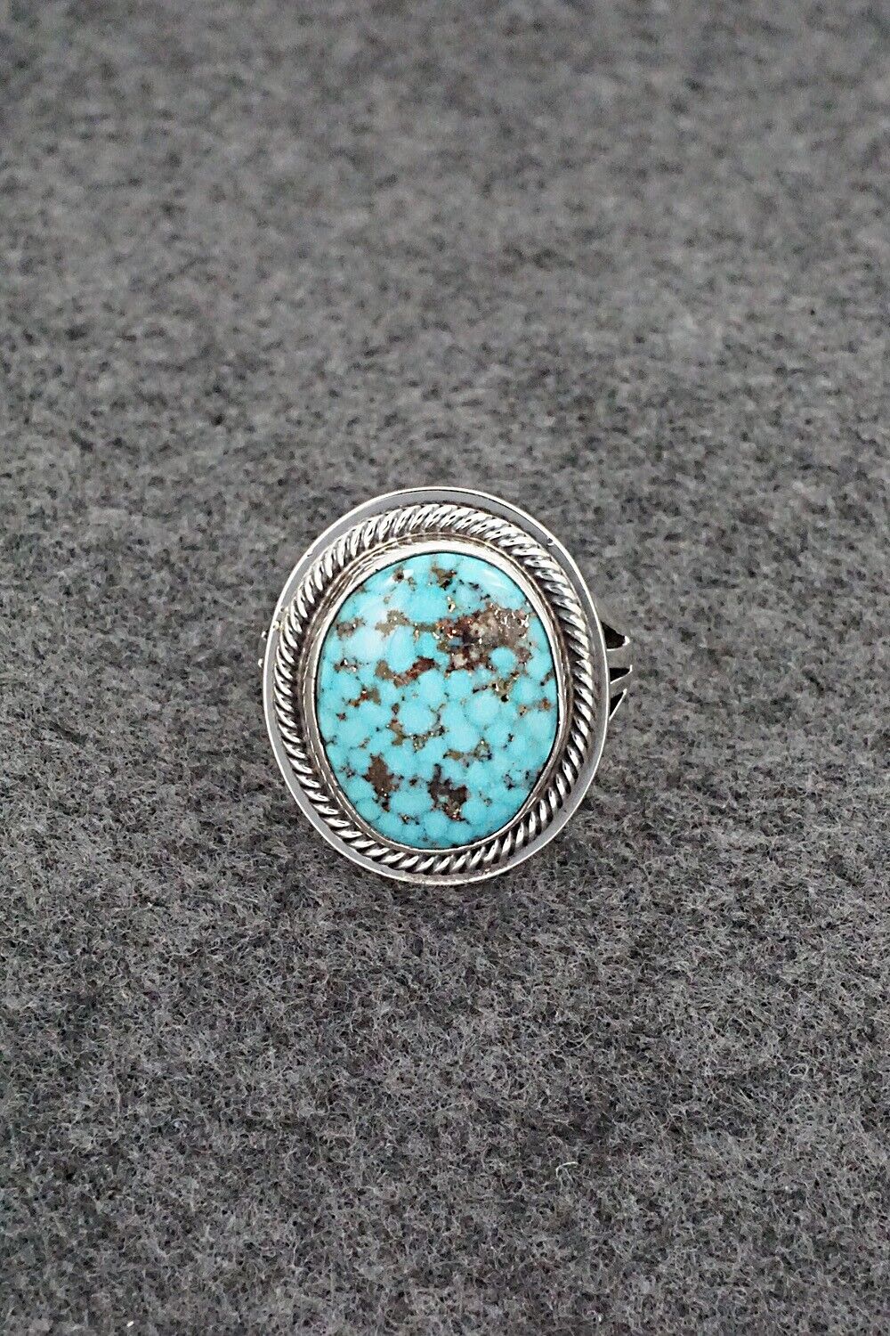 Turquoise & Sterling Silver Ring - Marita Benally - Size 8