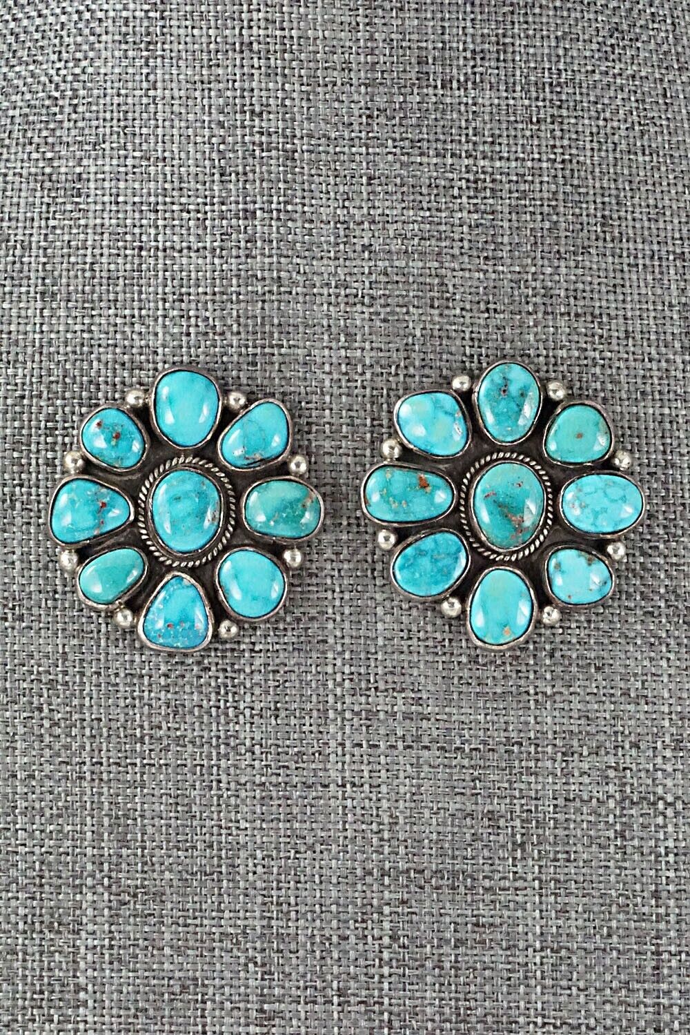 Turquoise & Sterling Silver Earrings - Oliver Smith