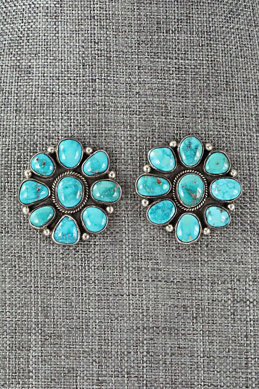 Turquoise & Sterling Silver Earrings - Oliver Smith