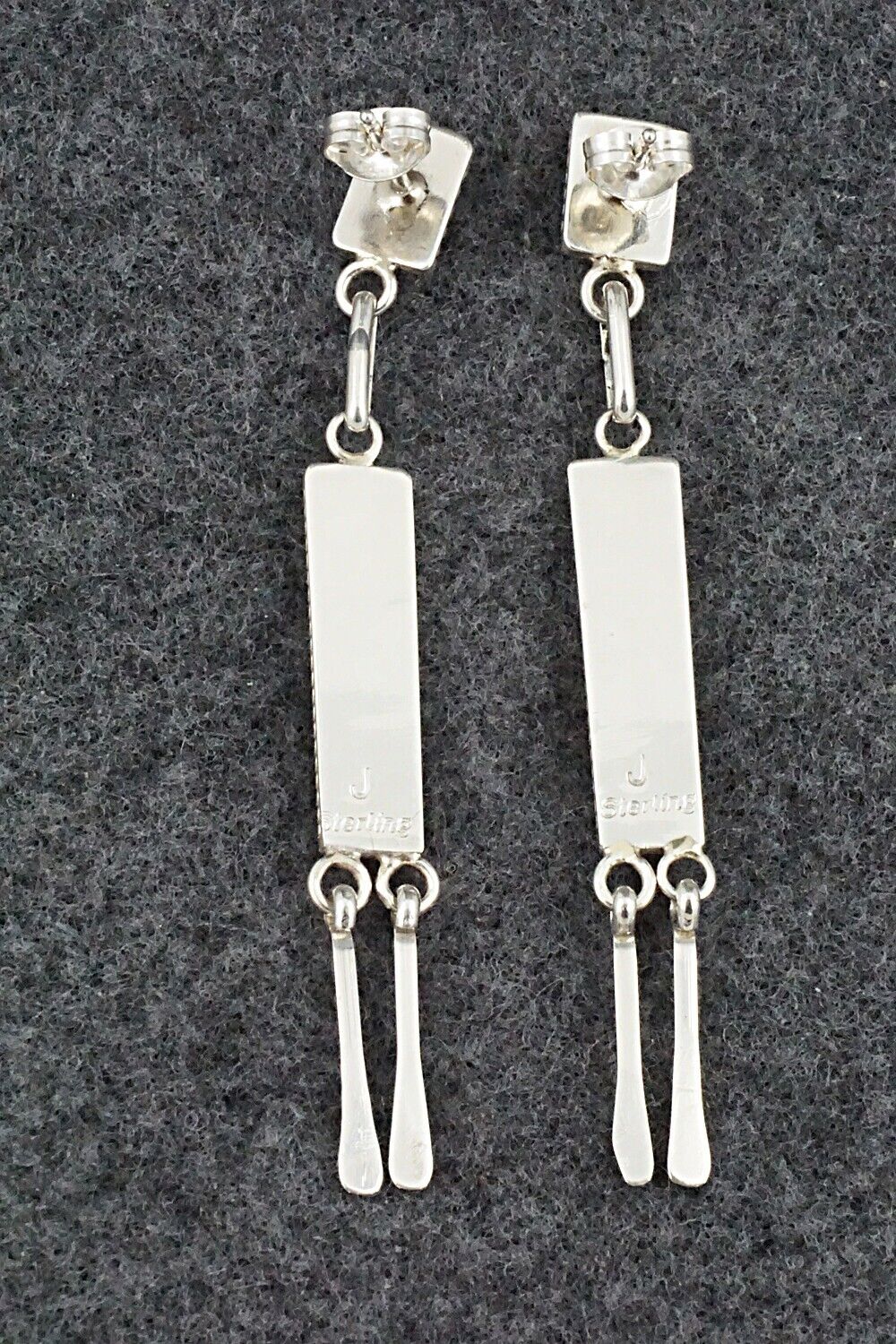 Turquoise & Sterling Silver Earrings - Jaylene Bellson